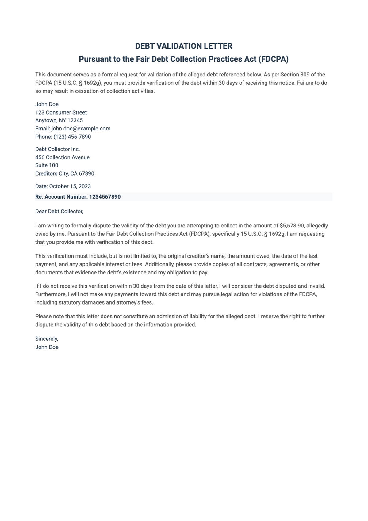 Debt validation letter with settlement offer under FDCPA_variant_1